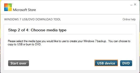 Windows 7 usb tool выбор USB device